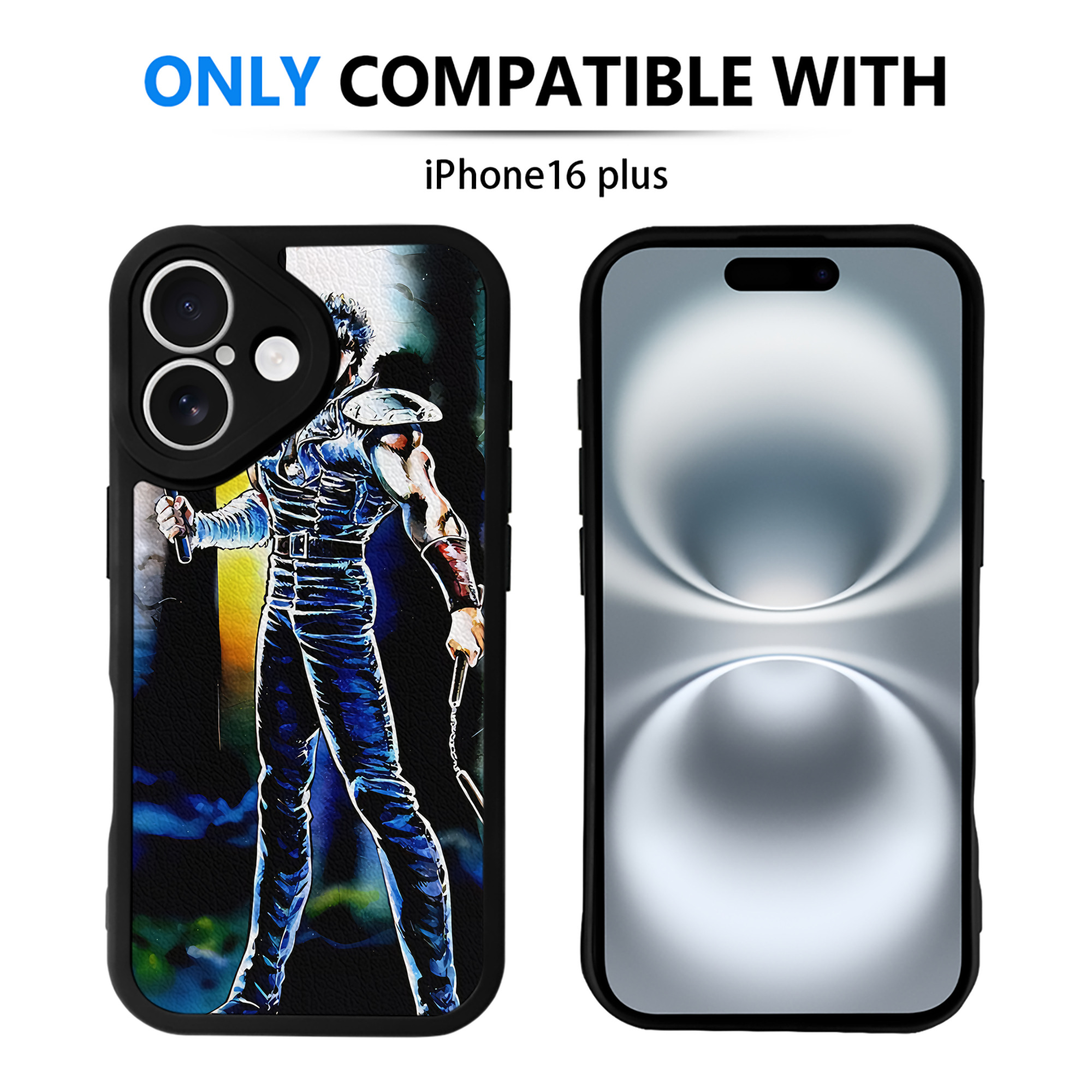 （画像用） 北斗の拳 Fist of the North Star 【iPhone 16シリーズ対応】シリコンスマホケース（レザー調） 材質：シリコン